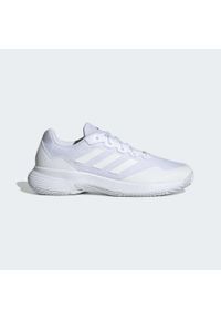 Adidas - Gamecourt 2.0 Tennis Shoes. Kolor: biały, wielokolorowy, szary. Materiał: materiał. Sport: tenis #2