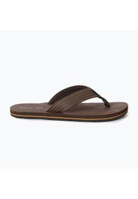 RIPCURL - Japonki męskie Rip Curl Revival Leather Open Toe. Nosek buta: otwarty. Kolor: brązowy