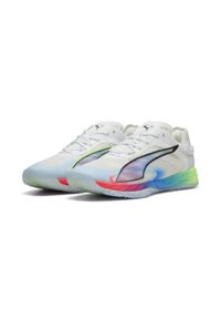 Puma - Buty do piłki ręcznej unisex Accelerate NITRO™ SQD 4 ENERGY PUMA. Kolor: czarny, zielony, biały, wielokolorowy