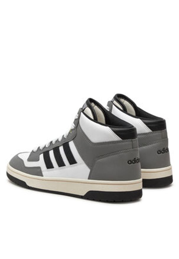 Adidas - adidas Sneakersy Rapid Court Mid JP5866 Szary. Kolor: szary. Materiał: skóra