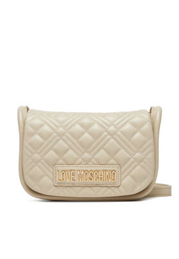 Love Moschino - LOVE MOSCHINO Torebka JC4139PP1MLA0110 Écru. Kolor: kremowy. Materiał: skórzane