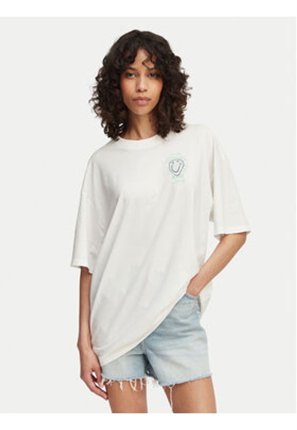 Hugo - HUGO T-Shirt Tee 50560784 Biały Oversize. Kolor: biały. Materiał: bawełna