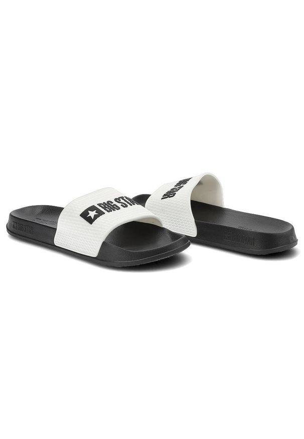 Big-Star - Białe Klapki Big Star Męskie Wodoodporne Buty. Kolor: biały. Styl: wakacyjny, elegancki