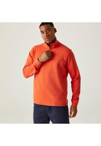 Regatta - Agilno męska bluza. Kolor: pomarańczowy. Materiał: bawełna, polar. Styl: elegancki, sportowy. Sport: turystyka piesza #1
