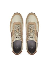 BOSS Sneakersy Parkour 50548723 Beżowy. Kolor: beżowy. Materiał: materiał