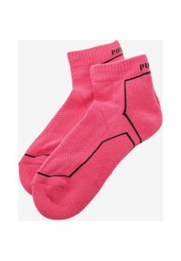 ZEAGLE - Puma Neon Różowe Skarpetki Sportowe 39-42 - Oddychające i Stylowe. Kolor: różowy. Materiał: poliester, poliamid, bawełna, elastan. Sport: fitness #1