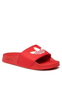 Adidas - adidas Klapki adilette Lite FU8296 Czerwony. Kolor: czerwony. Materiał: skóra #5