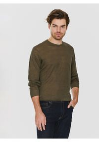 PAKO LORENTE – Zielony lniany sweter P24SP-2X-003-Z-0 - Pako Lorente. Kolor: zielony, niebieski. Materiał: len. Wzór: gładki. Sezon: wiosna, lato #8
