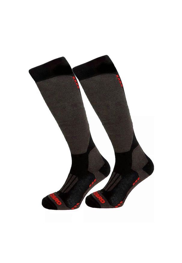 BLIZZARD - Skarpety narciarskie Blizzard Wool Performance Ski Socks 230104. Kolor: czerwony, czarny, wielokolorowy. Sport: narciarstwo