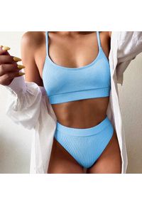 Intica - Strój kąpielowy dwuczęściowy sportowy na plażę i basen Miryam. Kolor: brązowy. Materiał: materiał #4