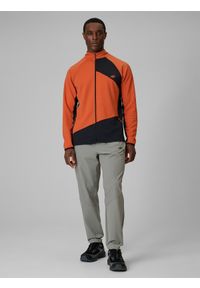 4f - 4F Spodnie trekkingowe szybkoschnące męskie - szare M. Kolor: szary. Materiał: materiał. Długość: długie. Sport: turystyka piesza #1