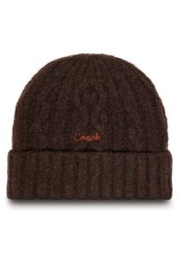 Coach Czapka CCL47 Brązowy. Kolor: brązowy. Materiał: poliester #1