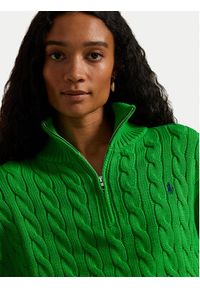 Polo Ralph Lauren Sweter 211963467500 Zielony Relaxed Fit. Typ kołnierza: polo. Kolor: zielony. Materiał: bawełna #2
