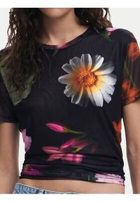 Desigual T-Shirt Des Moines 25SWTK88 Czarny Regular Fit. Kolor: czarny. Materiał: syntetyk #3
