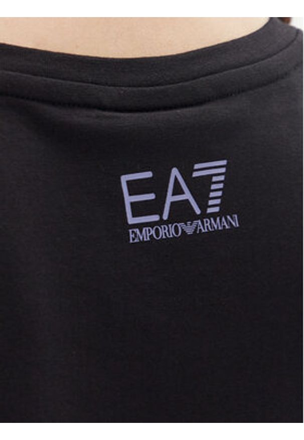 EA7 Emporio Armani T-Shirt 7W000183 AF10373 UC001 Czarny Regular Fit. Kolor: czarny. Materiał: bawełna