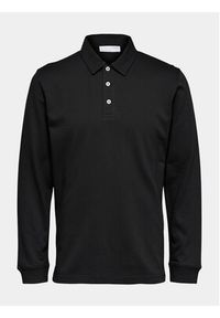 Selected Homme Polo 16088553 Czarny Regular Fit. Typ kołnierza: polo. Kolor: czarny #4
