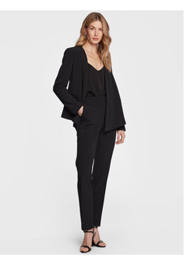 TwinSet - TWINSET Marynarka 231TP2775 Czarny Regular Fit. Kolor: czarny. Materiał: syntetyk