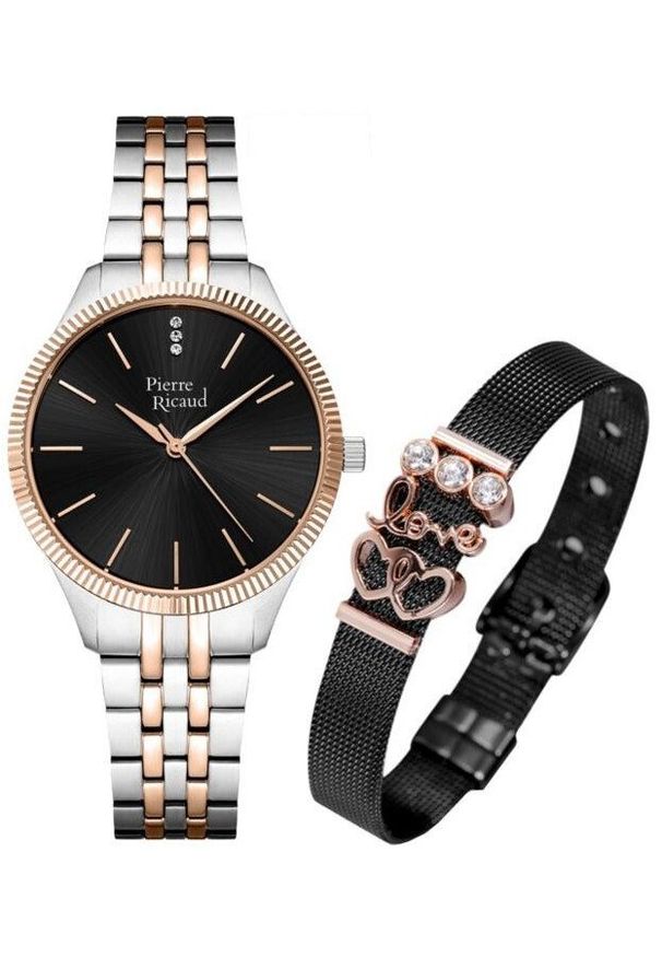 Zegarek damski Pierre Ricaud P23010.R114Q150.K CYRKONIE srebrny. Kolor: srebrny