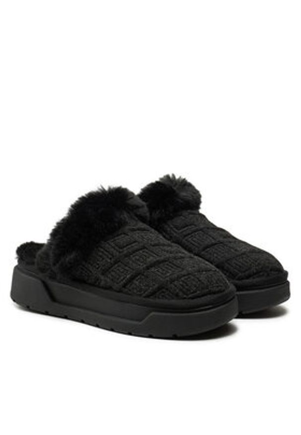 Guess Kapcie Unika FLFUKA FAL06 Czarny. Kolor: czarny