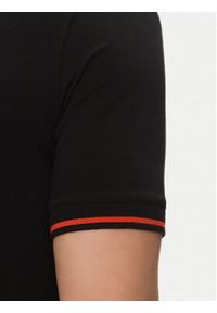 Karl Lagerfeld - KARL LAGERFELD T-Shirt 755020 552221 Czarny Regular Fit. Typ kołnierza: dekolt w karo. Kolor: czarny. Materiał: bawełna
