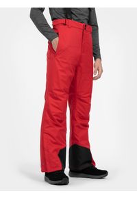4f - Spodnie narciarskie z szelkami membrana 5 000 męskie. Kolor: czerwony. Materiał: syntetyk, materiał. Sezon: zima. Sport: narciarstwo #2