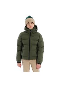 Kurtka z kapturem dla dziewczynki Protest Eliny. Typ kołnierza: kaptur. Kolor: zielony. Materiał: puch. Sezon: zima. Sport: narciarstwo #1