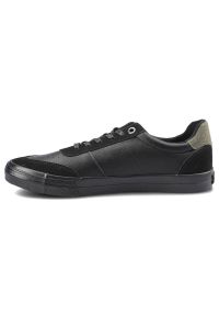 Big-Star - Czarne Trampki Big Star Męskie Modne Buty. Okazja: na co dzień. Kolor: czarny. Materiał: skóra ekologiczna, materiał. Szerokość cholewki: normalna. Wzór: aplikacja, moro. Styl: militarny, klasyczny, casual #3