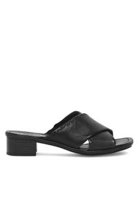 Rieker Klapki 62690-00 Czarny. Kolor: czarny. Materiał: skóra #1