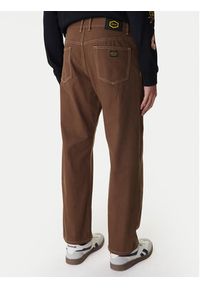 RVCA Spodnie materiałowe Dayshift 23A113502 Brązowy Relaxed Fit. Kolor: brązowy. Materiał: bawełna #5