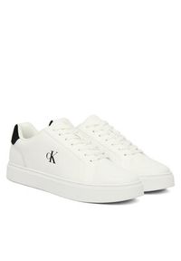 Calvin Klein Sneakersy Classic Cupsole Laceup Lth YM0YM01435 Biały. Kolor: biały. Materiał: skóra #5