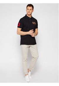 Polo Ralph Lauren Polo Classics 710814437001 Czarny Slim Fit. Typ kołnierza: polo. Kolor: czarny. Materiał: bawełna #4