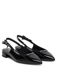 Karl Lagerfeld - KARL LAGERFELD Baleriny Kerrie KL40159 Czarny. Kolor: czarny. Materiał: skóra #2