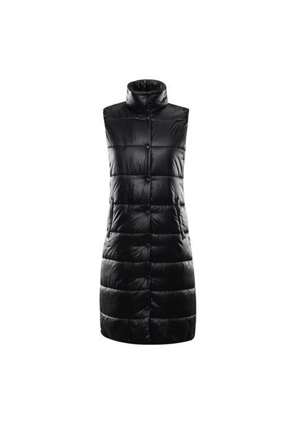 ALPINE PRO - Kurtka uniwersalna damska Alpine Pro LVEB095990. Kolor: czarny. Materiał: syntetyk. Długość rękawa: bez rękawów. Sport: turystyka piesza