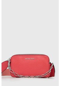 MICHAEL Michael Kors torebka skórzana kolor granatowy. Kolor: różowy. Materiał: skórzane #1