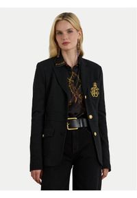 Lauren Ralph Lauren - LAUREN RALPH LAUREN Marynarka 200980022001 Czarny Slim Fit. Kolor: czarny. Materiał: bawełna