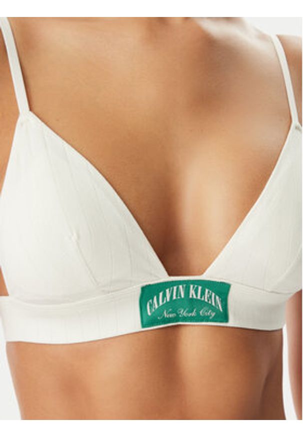Calvin Klein Underwear Biustonosz braletka LV00QF8886 Kremowy. Kolor: kremowy. Materiał: bawełna