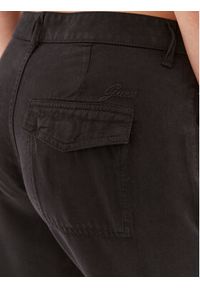 Guess Spodnie materiałowe W2GA20 WDX71 Czarny Relaxed Fit. Kolor: czarny. Materiał: materiał, lyocell #3