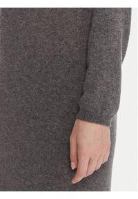 Kontatto Sukienka dzianinowa 3M0964C Szary Slim Fit. Kolor: szary. Materiał: syntetyk, wiskoza #3