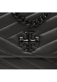 Tory Burch Torebka Kira Chevron Powder 90856 Czarny. Kolor: czarny. Materiał: skórzane