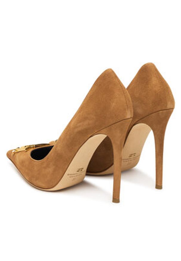 Elisabetta Franchi Szpilki SA59L61E2 Brązowy. Kolor: brązowy. Materiał: zamsz, skóra. Obcas: na szpilce