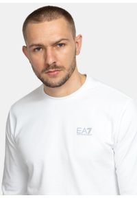 Bluza męska EA7 Emporio Armani Regular Fit (8NPM52 PJ05Z 0100). Kolor: biały. Styl: sportowy