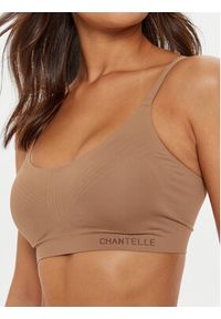 Chantelle Biustonosz top Smooth Comfort C10U10 Brązowy. Kolor: brązowy. Materiał: syntetyk #2