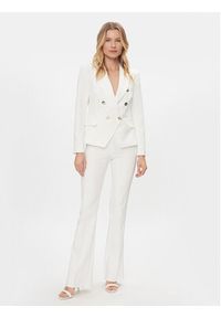 Rinascimento Spodnie materiałowe CFC0117682003 Biały Flare Fit. Kolor: biały. Materiał: syntetyk #4