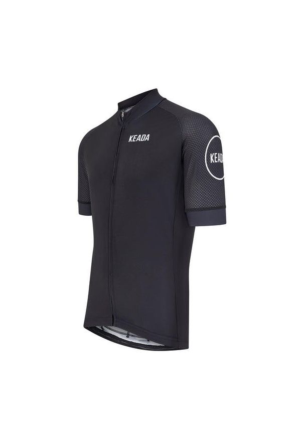 KEADA SPORTS - Męska koszulka kolarska z krótkim rękawem – Czarna. Kolor: czarny. Długość rękawa: krótki rękaw. Długość: krótkie. Sport: kolarstwo