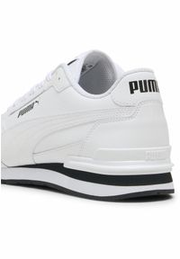 Puma - Skórzane sneakersy unisex ST Runner v4 PUMA White Black. Kolor: biały, czarny, wielokolorowy. Materiał: syntetyk, materiał