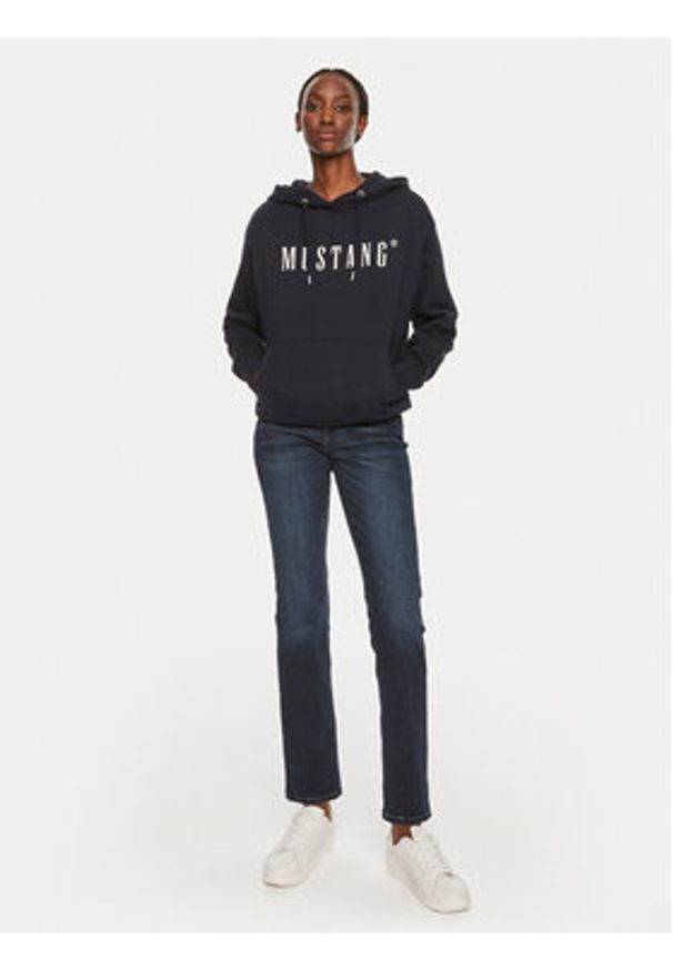 Mustang Jeansy Crosby 1013593 Granatowy Straight Fit. Kolor: niebieski