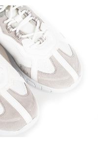 Geox Sneakersy "Grecale B" | U028ZA 08522 | Grecale B | Mężczyzna | Biały, Szary. Kolor: biały, szary, wielokolorowy. Materiał: materiał, skóra. Wzór: aplikacja
