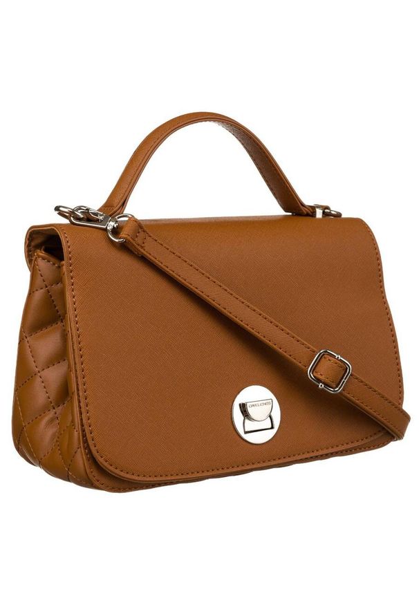 DAVID JONES - Listonoszka karmelowa David Jones 6835-1. Styl: elegancki