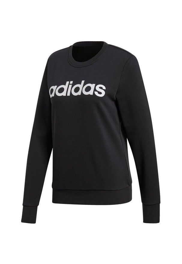 Adidas - Bluza damska adidas W Essentials Linear Sweat czarna DP2363. Kolor: czarny
