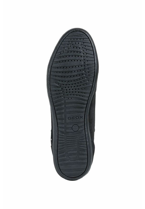 Geox - Buty skórzane. Nosek buta: okrągły. Zapięcie: sznurówki. Kolor: czarny. Materiał: skóra